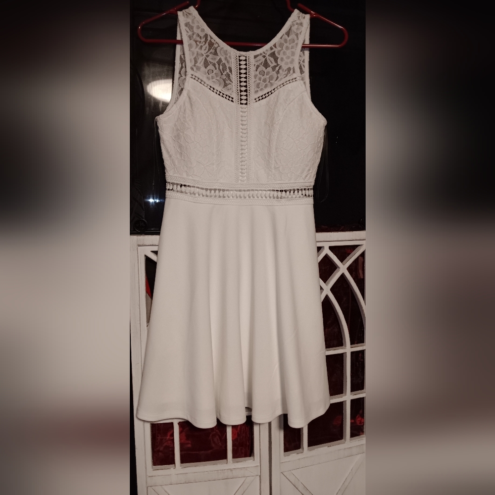 Lacey white minidress